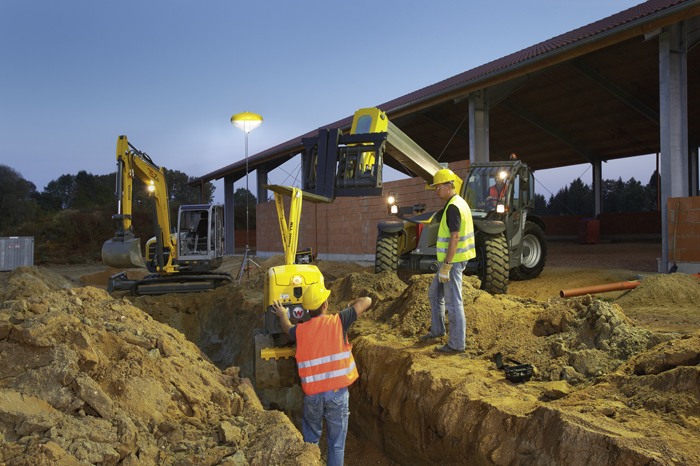 Осветительный баллон Wacker Neuson на объекте